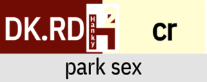 Hanky Code Pair Arrow for park sex fetish / dark.RED 2 cream