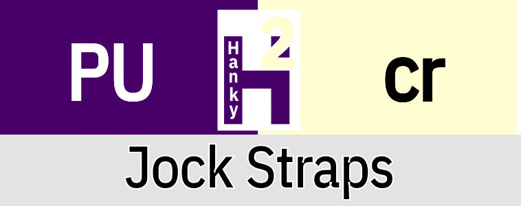 Hanky Code Pair Arrow for Jock Straps fetish / PURPLE 2 cream