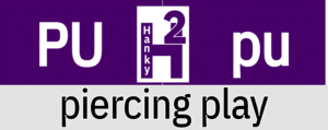Hanky Code Pair Arrow for piercing play / PURPLE