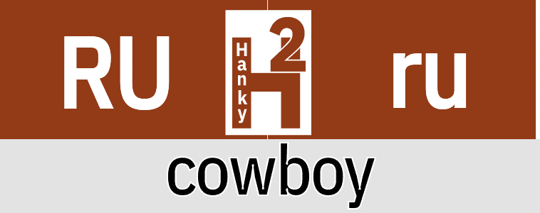 Hanky Code Pair Arrow for cowboy / RUST