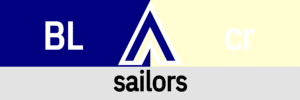 Hanky Code Pair Arrow for sailors fetish / BLUE 2 cream